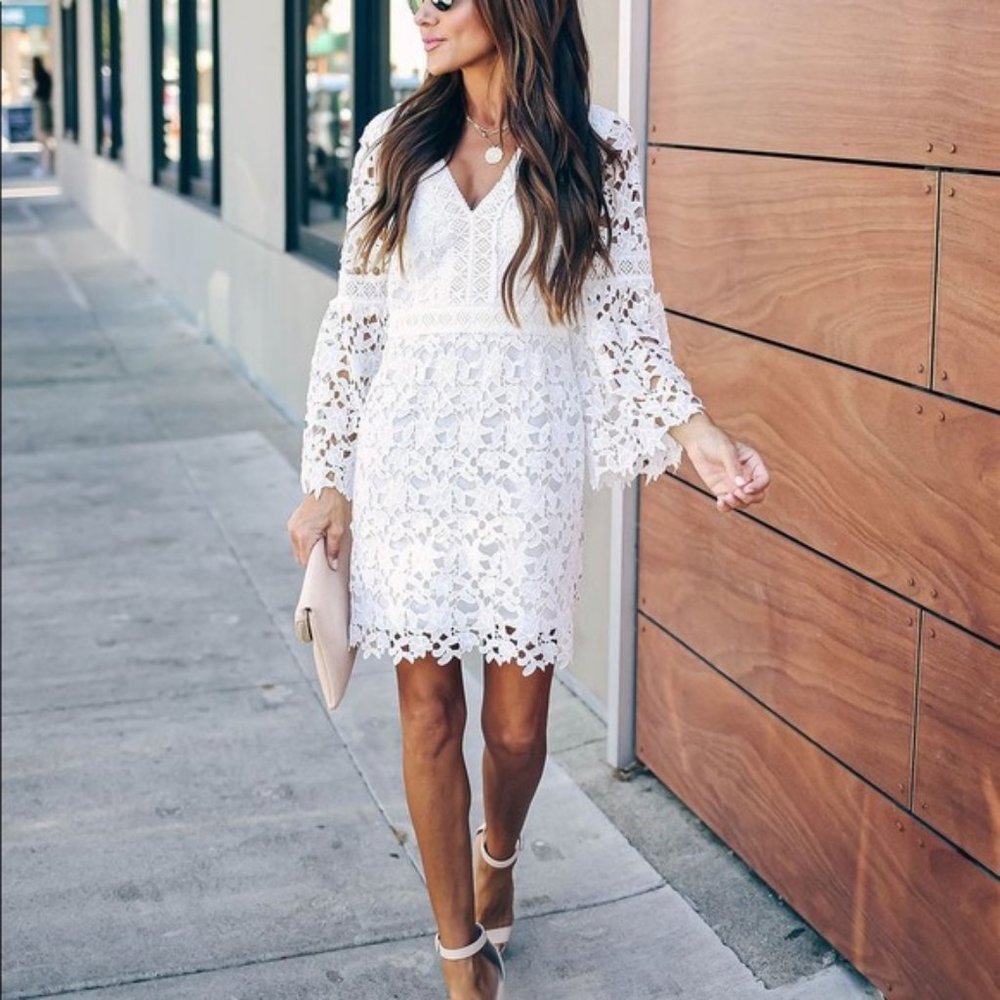 White Vici Lace Dress